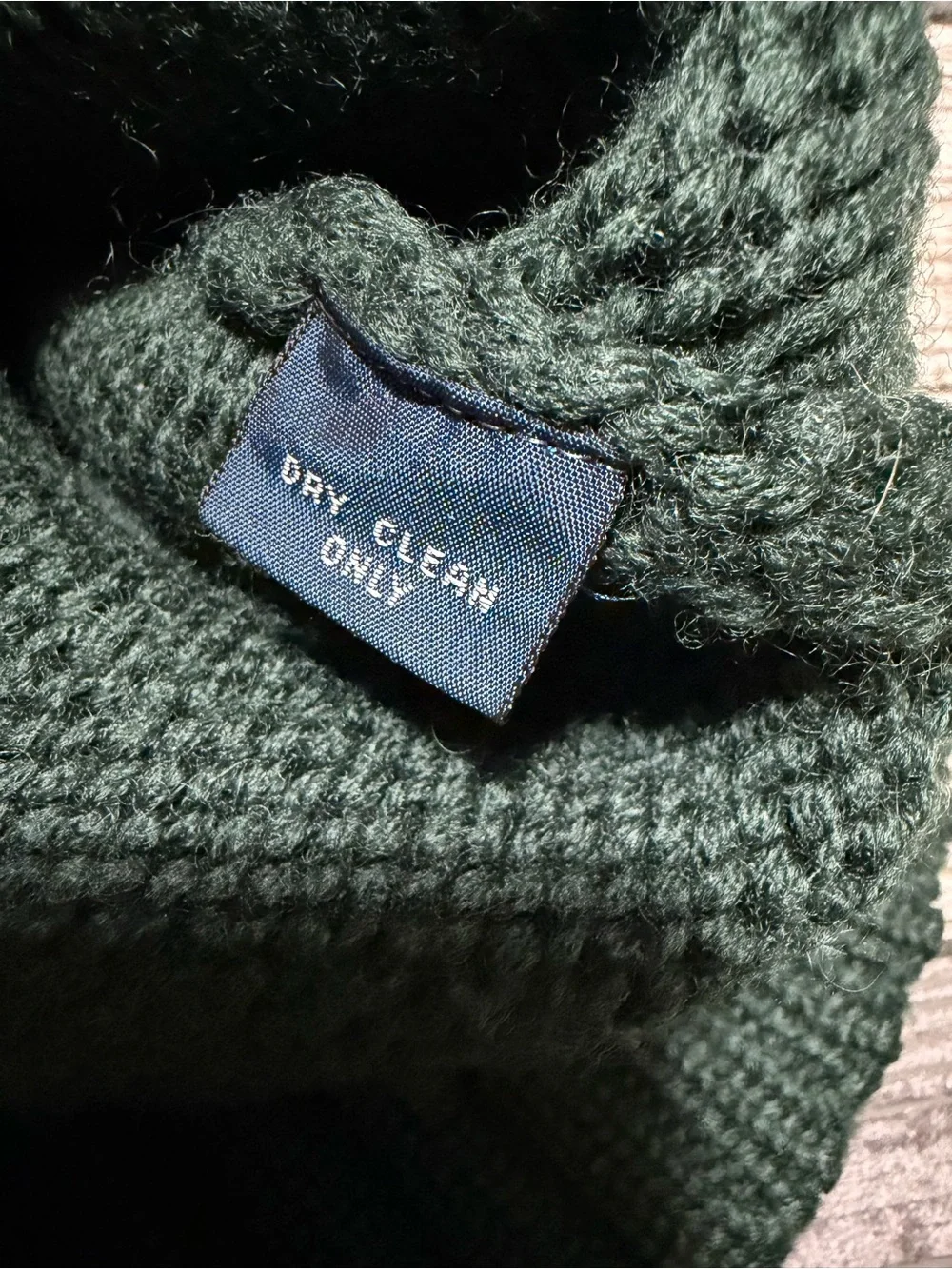 Vtg Polo Ralph Lauren 100% Wool Heavyweight Sweater Men’s L Green Pullover